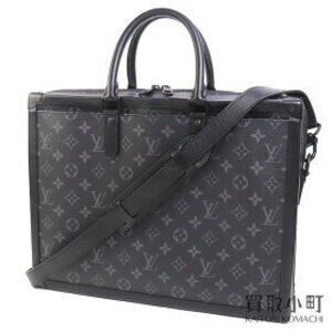 Louis Vuitton Soft Trunk Briefcase Monogram Eclipse Shoulder Bag Document